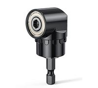 Atornillador angular, atornillador de ángulo de 105°, adaptador con cambio rápido de 1/4 pulgadas y soporte magnético de puntas multifunción