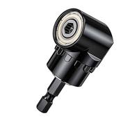 Atornillador angular de 105°, broca de ángulo recto, accesorio de ángulo para destornillador inalámbrico, adaptador para taladro angular, para taladrar espacios estrechos (negro)