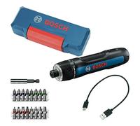 Bosch Professional Atornillador a batería Bosch GO 3 (incl. set de 8 puntas, portapuntas, cable USB-C, minimaletín)