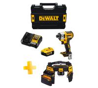 Atornillador de Impacto DeWALT DCF887P1T (1 x 5,0 Ah + DCB1104 + TSTAK II + Cinturón porta-herramientas DWST1-75552)