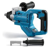 Atornillador de impacto inalámbrico, 1/2 pulgadas, 1000 Nm, par máximo con mango adicional, llave de impacto sin escobillas, llave de impacto para coche, 4 niveles, 3600 rpm, luz LED sin batería, para