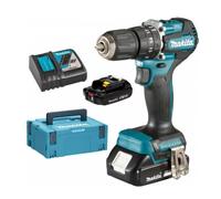 Atornillador de impacto inalámbrico Makita Aku Li-ion LXT 18V 2.0 Ah, Makpac DHP487RAJ