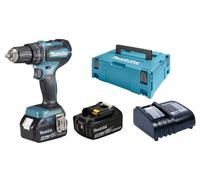 Atornillador de impacto inalámbrico MAKITA Li-ion LXT 18V (2 baterías de 3 Ah, Makpac) DHP485SFJ