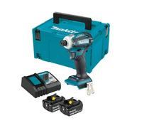 Atornillador de Impacto MAKITA DTD172RTJ (2 x 5,0 Ah + DC18RC + MAKPAC 2)
