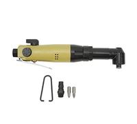 Atornillador de impacto neumático de 1/4 pulgada, destornillador de aire del codo de 8500 rpm con brocas, herramienta de aire de alto torque de martillo de doble martillo para