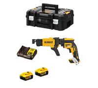 Atornillador de Pladur DeWALT DCF620P2K (2 x 5,0 Ah + DCB112 + TSTAK II + Cargador rápido de tornillos)