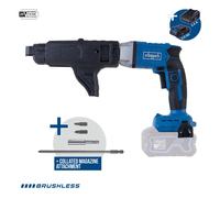 Atornillador para pladur inalámbrico 20V 30Nm Brushless Scheppach bc-dwd400ms-x