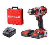 Einhell Taladro/destornillador con batería TE-CD 18/50 Li BL Power X-Change (iones de litio, 18V, máx 50 Nm, portabrocas 13 mm, sistema electrónico velocidad, incl. 2 baterías 2,0 Ah y cargador)