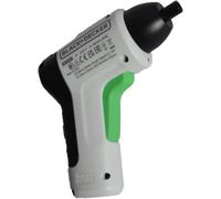 Atornillador REVIVA 3,6V, par máximo 5,5Nm, porta-puntas 6,35mm (1/4"), velocidad 180 rpm, batería integrada de 1,5Ah de Litio. Incluye cargador