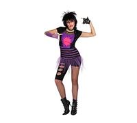 Atosa - 15529 - Disfraz Punky- talla M-L - Color Violeta para Mujer Adulto