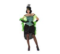 Atosa - 17013 - Disfraz Cabaret- Talla M-L - Color Verde para Mujer Adulto