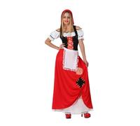 Atosa - 17248 - Disfraz Pastora mujer adulto - talla M-L - color rojo - Navidad