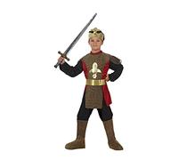 Atosa disfraz rey medieval niño infantil dorado 5 a 6 años