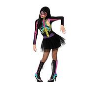 Atosa 23424 Disfraz esqueleto multicolor adulto M-L, talla mujer