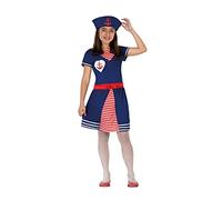 Atosa- Costume Sailor Woman 3-4 Years Pirata Disfraz Marinera, Color azul, 3 a 4 años (23848)