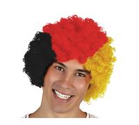 Atosa-24593 Atosa-24593-Peluca Payaso Bandera Alemania-Mundial De Fútbol Y Deportes, Color Amarillo, Rojo y Negro (24593)
