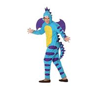 Atosa - 26895 - Disfraz Dragon Azul- Talla M-L - Color Azul para Hombre Adulto