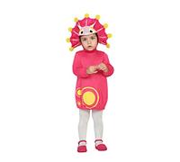 Atosa-30549 Disfraz Dragón, ajedrez, color fucsia, 12 a 24 meses (30549)