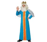 Atosa-31594 Atosa-31594-Disfraz Rey Mago niño infantil-talla 10 a 12 años azul-Navidad, color (31594)
