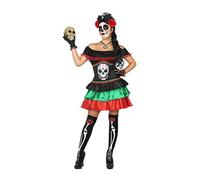 Atosa disfraz esqueleto mexicano mujer adulto catrina M
