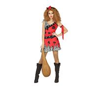 Atosa disfraz cavernicola mujer adulto rojo XL