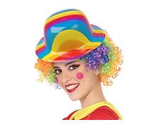 Atosa - 40190 - Sombrero Payaso Rayado - Color Multicolor - Adulto