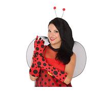 Atosa-50400 Atosa-50400-Accesorio-Guantes Largos Mariquita Rojo Y Negro, color, Talla única (50400)