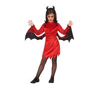 Atosa-55612 Atosa-55612-Disfraz Demonia para niña infantil-talla 7 a 9 Años rojo, color (55612)