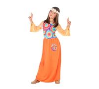Atosa-56849 Disfraz Hippie, Color Naranja, 3 a 4 años (56849)