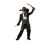 Atosa-61513 Atosa-61513-Disfraz Pirata-Infantil NIño, Color negro, 3 a 4 años (61513
