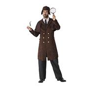 Atosa-61556 Atosa-61556-Disfraz Detective-Adulto Hombre, Color marrón, M a L (61556 , color/modelo surtido