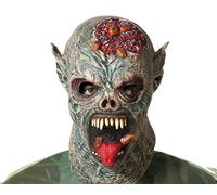 Atosa 66879 Máscara de Demonio, Verde, Látex