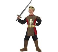 Atosa disfraz rey medieval niño infantil dorado 3 a 4 años