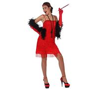 Atosa - 97074 - Disfraz Charleston Rojo- talla M-L - Color Rojo para Mujer Adulto
