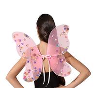 ATOSA alas de hada rosa 40x41 cm con estrellas multicolor brillantes