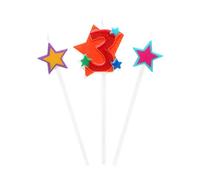 ATOSA bl. vela 13x21x1.5cm nº 3 divertido 3 u