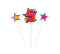 ATOSA bl. vela 13x21x1.5cm nº 5 divertido 3 u