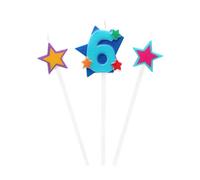 ATOSA bl. vela 13x21x1.5cm nº 6 divertido 3 u