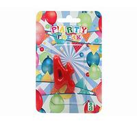 ATOSA bl. vela 9x14x2cm nº 4 rojo