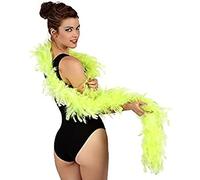 ATOSA boa de plumas amarillo flúor 45 g