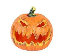 ATOSA calabaza decorativa naranja con luz interior 21 cm para halloween