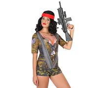 Atosa- Camiseta 3D Mujer Militar, M (9653)