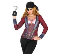 Atosa- Camiseta 3D Mujer Pirata, sólido, M-L (9670)