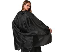 ATOSA capa corta negra 100 cm unisex para disfraz de vampiro o mago