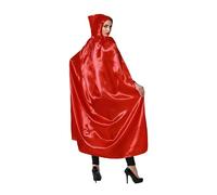 ATOSA b/sol. capa con capucha 140cm satin rojo