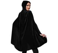ATOSA capa negra con capucha de terciopelo 100 cm para adulto