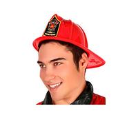 ATOSA casco de bombero rojo adulto pvc rígido