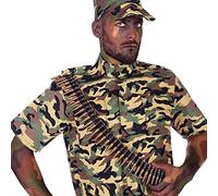 ATOSA cinturón de balas militar de 82 cm para disfraz de soldado