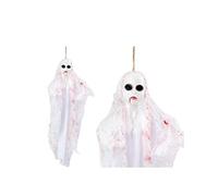 ATOSA colgante fantasma blanco 50 cm con capa ensangrentada y ojos negros