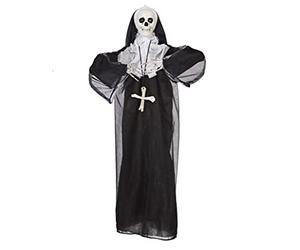 ATOSA colgante monja esqueleto con luz, sonido y movimiento 86x75 cm